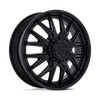 Image of FUEL OFF ROAD D406 CATALYST DUALLY MATTE BLACK GLOSS BLACK LIP wheel