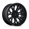 Image of FUEL FUEL FC409 HIVE MATTE BLACK GLOSS BLACK LIP wheel