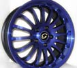 Image of G LINE G601 BPU BLUE BLACK TRIM wheel