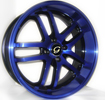 Image of G LINE G817 BPU BLUE BLACK TRIM wheel