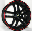 Image of G LINE G817 RL Black Red Line wheel