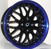 Image of G LINE G901 BLPU BLACK BLUE LIP wheel