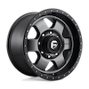 Image of FUEL FUEL D619 PODIUM MATTE GUNMETAL BLACK BEAD RING wheel