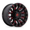 FUEL FUEL D829 QUAKE GLOSS BLACK MILLED RED TINT