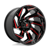 FUEL FUEL D755 REACTION GLOSS BLACK MILLED RED TINT