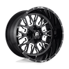 Image of FUEL FUEL D611 STROKE GLOSS BLACK MILLED wheel