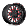 FUEL FUEL D612 STROKE GLOSS BLACK RED TINT