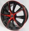 Image of WHITE DIAMOND W0019 BLACK RED wheel