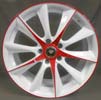 Image of WHITE DIAMOND W0019 WHITE RED wheel