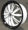 Image of WHITE DIAMOND W981 BLACK WHITE wheel