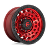Image of FUEL FUEL D632 ZEPHYR CANDY RED BLACK BEAD RING wheel