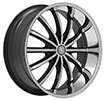 Image of VELOCITY VW24 BLACK MACHINED SUV wheel