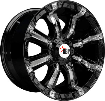 RBP 94 R BLACK CHR INSERTS Black/Chrome Inserts