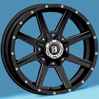 SPECIALS BLOWOUT BALLISTIC Razorback Rims with Falken Tires (For Chevy) Black