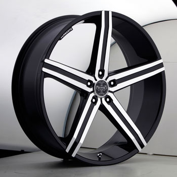 VERSANTE 228 BLACK MACHINED 5 SPOKE SUV Black Machined