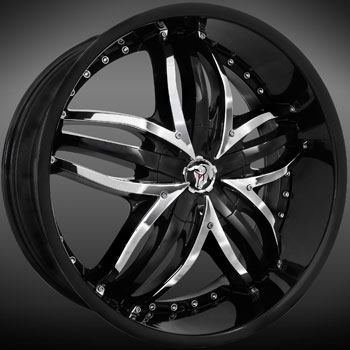 DIABLO ANGEL BLACK SUV Black/Chrome Inserts