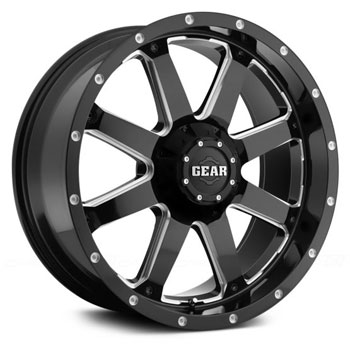 GEAR 726 BIG BLOCK BLACK Gloss Black/Milled