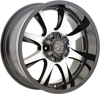 PANTHER OFF ROAD 578 GLOSS BLACK MACHINED Black/Machined