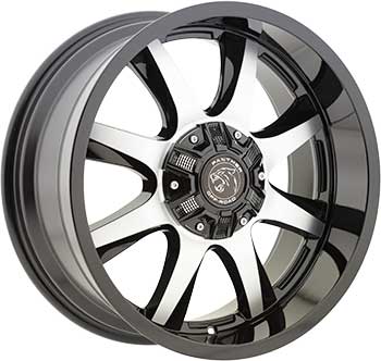 PANTHER OFF ROAD 578 GLOSS BLACK MACHINED Black/Machined 