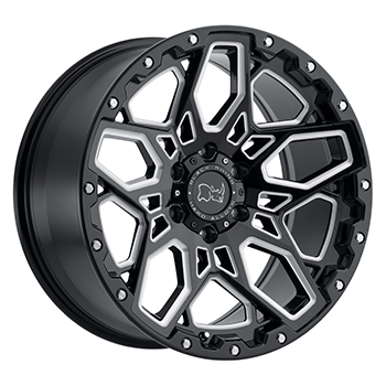 BLACK RHINO SHRAPNEL Gloss Black/Milled Spokes