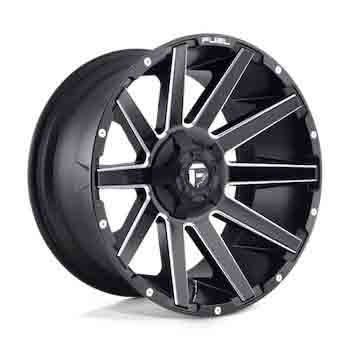 FUEL FUEL D616 CONTRA MATTE BLACK MILLED MATTE BLACK MILLED