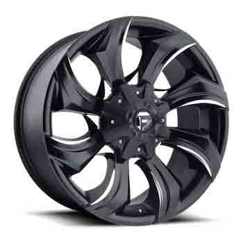 FUEL FUEL D571 STRYKR GLOSS BLACK MILLED GLOSS BLACK MILLED