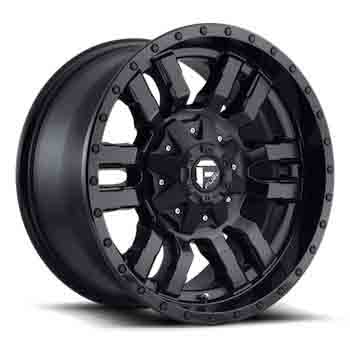 FUEL FUEL D596 SLEDGE MATTE BLACK GLOSS BLACK LIP MATTE BLACK GLOSS BLACK LIP