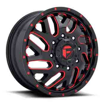 FUEL OFF ROAD D656 TRITON GLOSS BLACK RED TINT GLOSS BLACK RED TINT