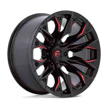 FUEL FUEL D823 FLAME GLOSS BLACK MILLED CANDY RED GLOSS BLACK MILLED CANDY RED
