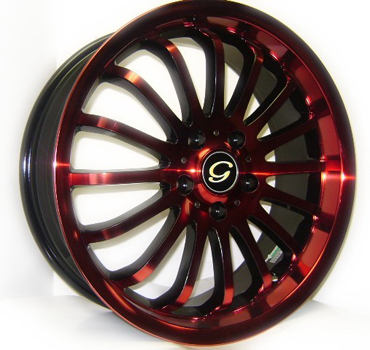 G LINE G601 BPR RED BLACK TRIM Red/Black Trim