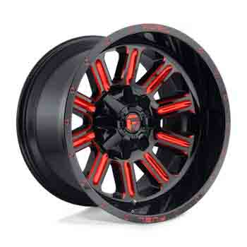 FUEL FUEL D621 HARDLINE GLOSS BLACK RED TINT GLOSS BLACK RED TINT
