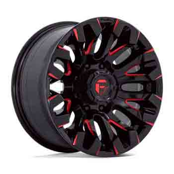 FUEL FUEL D829 QUAKE GLOSS BLACK MILLED RED TINT GLOSS BLACK MILLED RED TINT