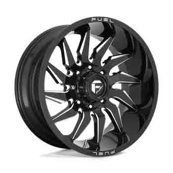 FUEL FUEL D744 SABER GLOSS BLACK MILLED GLOSS BLACK MILLED