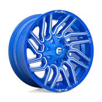 FUEL FUEL D774 TYPHOON ANODIZED BLUE MILLED ANODIZED BLUE MILLED