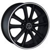 Image of TORO 9012 BLACK MACHINED STRIPE wheel