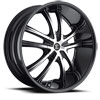 Image of 2 CRAVE No21 BLACK MACHINED FACE SUV wheel