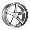 Image of STANCE SC-5IVE MATTE SILVER MACHINED wheel
