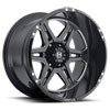 Image of HOSTILE HAVOC 6 SPOKE MATTE BLACK MACHINED wheel