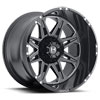 Image of HOSTILE HAVOC 8 SPOKE MATTE BLACK MACHINED wheel