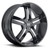 Image of HOSTILE INFECTIOUS MATTE BLACK MACHINED wheel