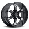 Image of HOSTILE KNUCKLES 6 SPOKE MATTE BLACK wheel