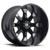 Image of HOSTILE KNUCKLES 8 SPOKE MATTE BLACK wheel