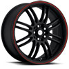 Image of FOCAL 163 F16 MATTE BLACK wheel