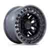Image of BLACK RHINO ALPHA MATTE BLACK GUNMETAL LIP wheel