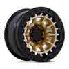Image of BLACK RHINO BR016 TUSK MATTE GOLD MACHINED RING wheel