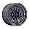 Image of BLACK RHINO BR021 MONDO MATTE GUNMETAL GLOSS GRAY LIP wheel