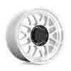 Image of BLACK RHINO DELTA GLOSS SILVER MIRROR CUT FACE wheel