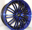 Image of G LINE G820 BPU BLUE BLACK TRIM wheel