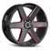 Image of STRADA CODA GLOSS BLACK RED MILLED wheel