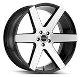 Image of STRADA CODA GLOSS BLACK MACHINED wheel